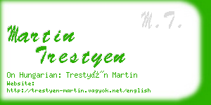 martin trestyen business card